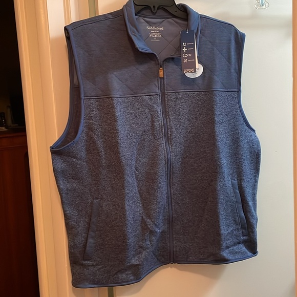 MEN VEST SADDLEBRED SLADE BLUE BIG & TALL - Picture 2 of 9